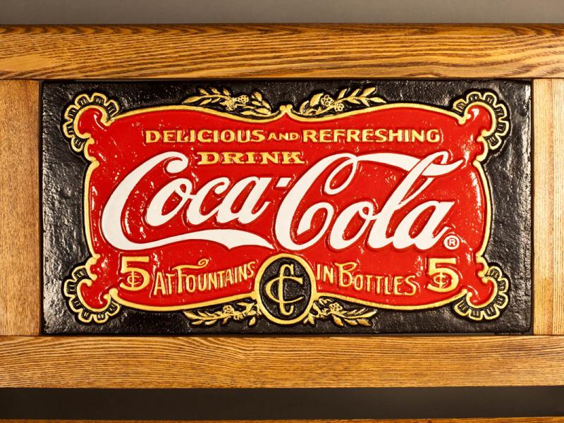 Restored 1904 Coca-Cola Bench